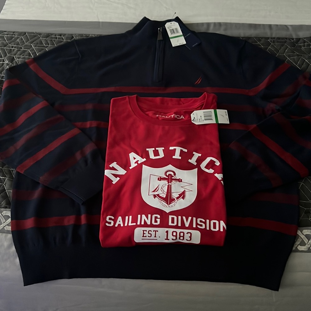 Nautica Mens Shirt and Sweater